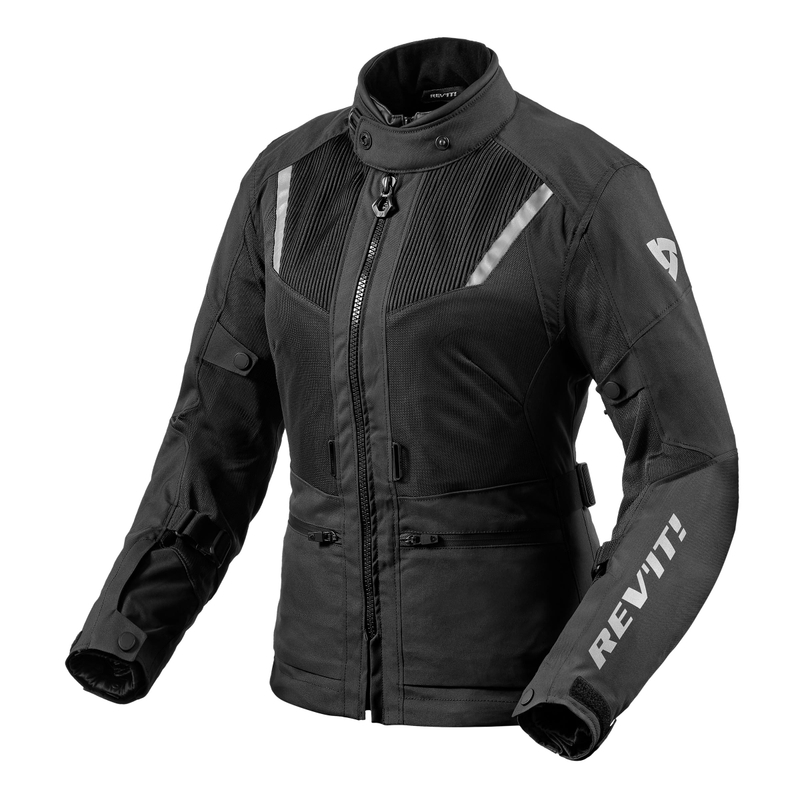 Revit Levante 2 H2O Moterų motociklininko striukė Black