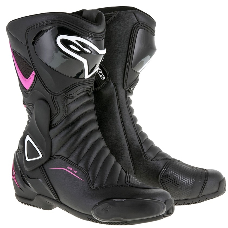 "Alpinestars Stella S-MX 6" moteriški motociklininkų batai juodi, violetiniai ir balti