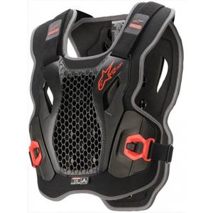 Alpinestars Bionic Action krūtinės apsauga juoda ir raudona