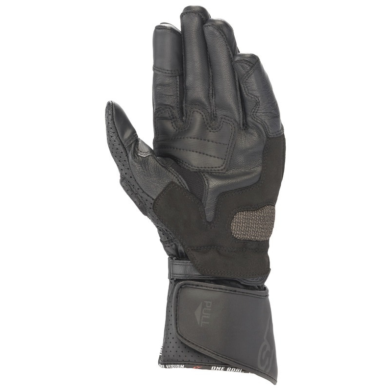 Alpinestars SP-8 juodos motociklininko pirštinės