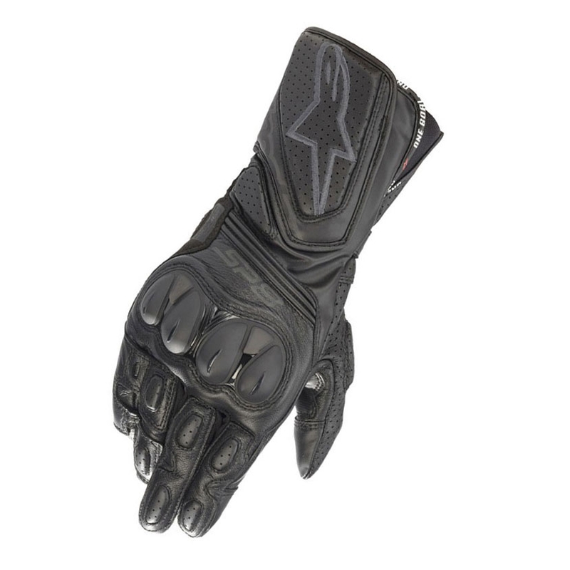 Alpinestars SP-8 juodos motociklininko pirštinės