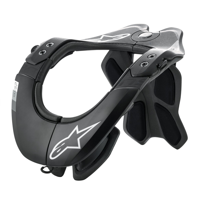 Alpinestars BNS Tech-2 kaklinės stuburo dalies apsauga juodai pilka