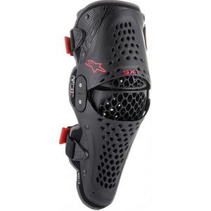 Alpinestars SX-1 V2 juodos ir raudonos spalvos kelių apsaugai