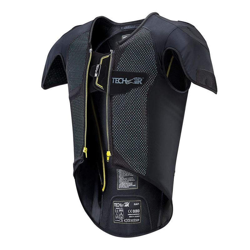 "Alpinestars Tech-Air® Race Vest" oro pagalvės įdėklas juodai geltonas išpardavimas