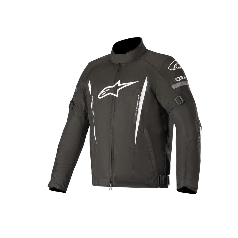 "Alpinestars Gunner" neperšlampama juodai balta motociklininko striukė