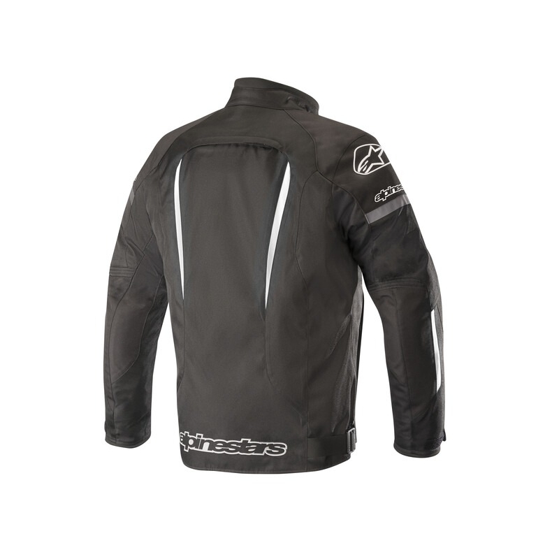 "Alpinestars Gunner" neperšlampama juodai balta motociklininko striukė