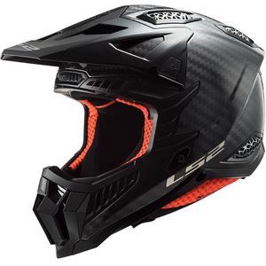 Motokroso šalmas LS2 MX703 X-Force Solid Carbon juodas