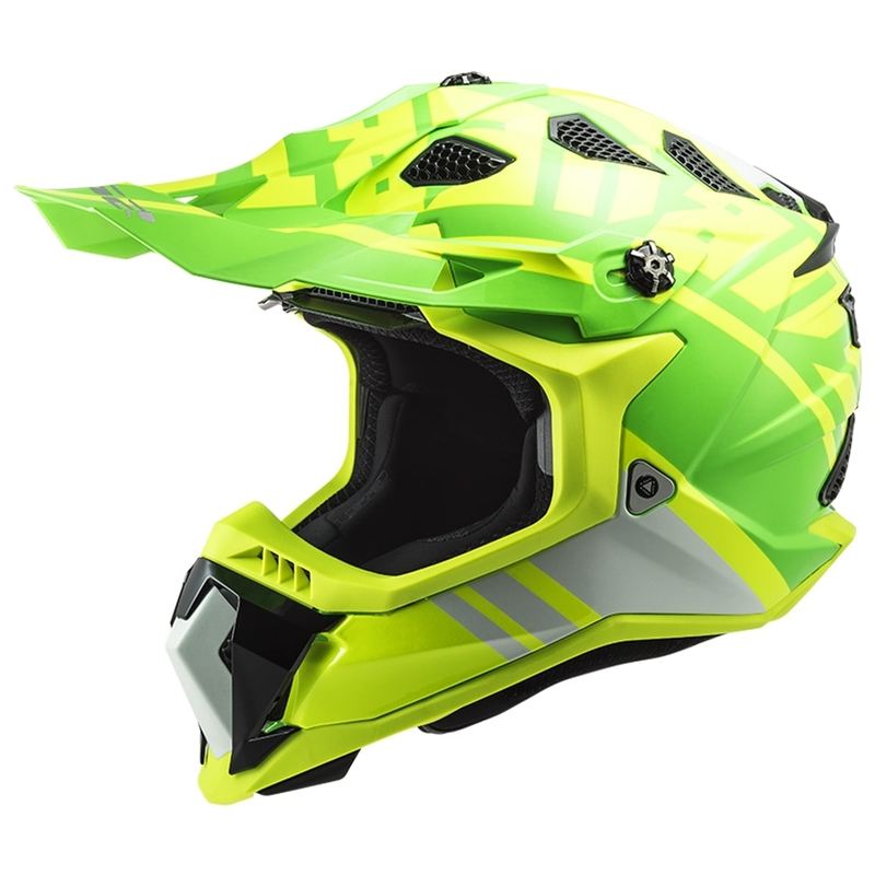Motokrosová přilba LS2 MX700 Subverter EVO Gammax fluo žluto-zelená