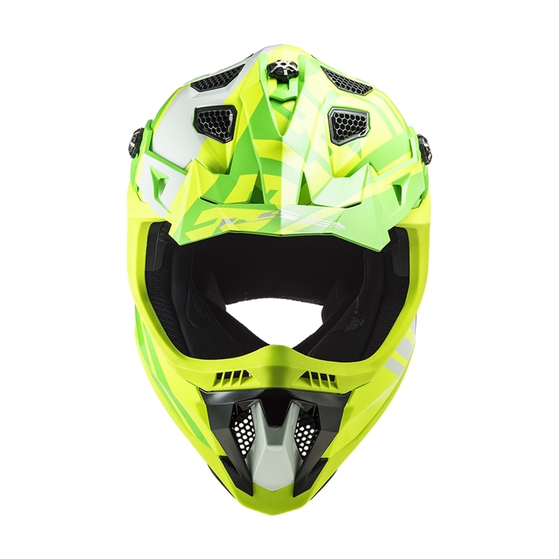 Motokrosová přilba LS2 MX700 Subverter EVO Gammax fluo žluto-zelená