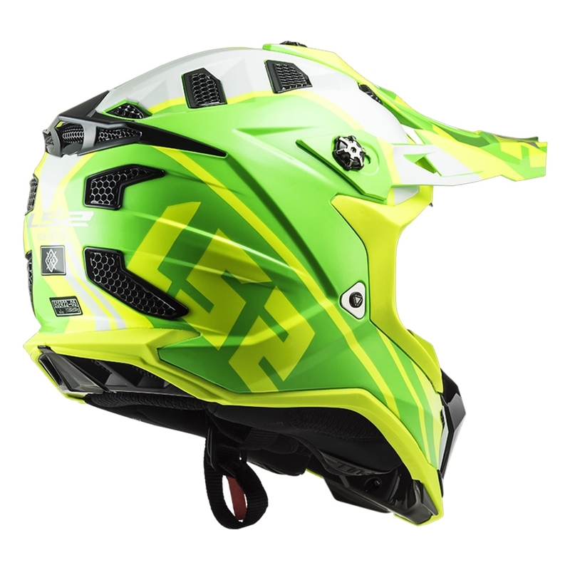 Motokrosová přilba LS2 MX700 Subverter EVO Gammax fluo žluto-zelená