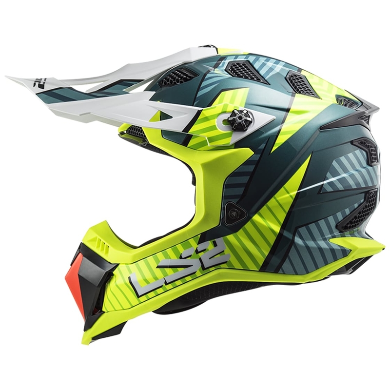 Motokrosová přilba LS2 MX700 Subverter EVO Astro zeleno-fluo žlutá