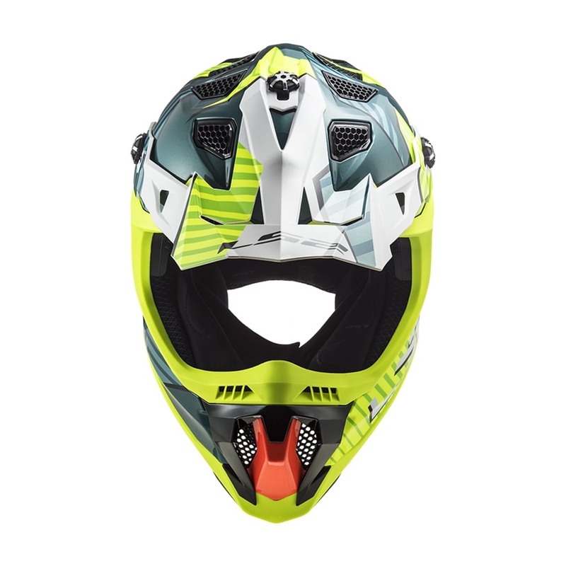 Motokrosová přilba LS2 MX700 Subverter EVO Astro zeleno-fluo žlutá