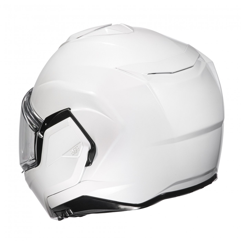 HJC I100 Solid pearl white apverčiamas motociklininko šalmas