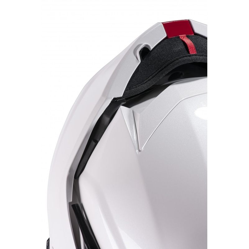 HJC I100 Solid pearl white apverčiamas motociklininko šalmas