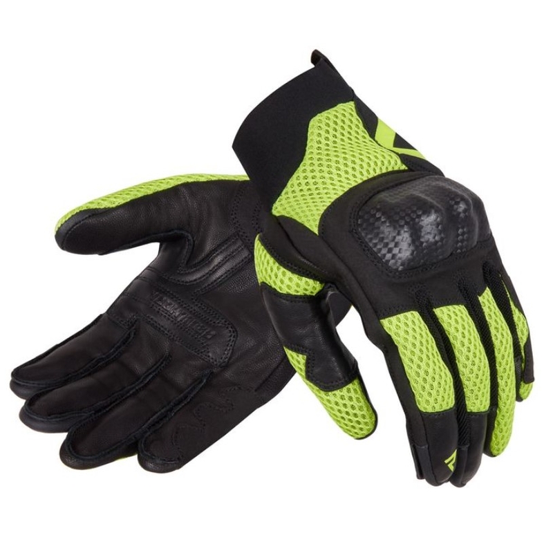 Moteriškos motociklininko pirštinės Rebelhorn Gap III black-fluo yellow išpardavimas