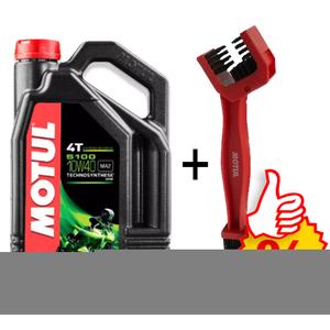 Rinkinys 5100 Ester 10W-40 4 l + "Motul" grandinės valymo šepetėlis