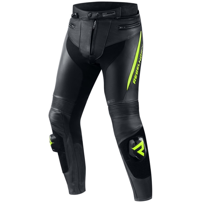 Rebelhorn Fighter motociklininko kelnės juoda-fluo geltona išpardavimas