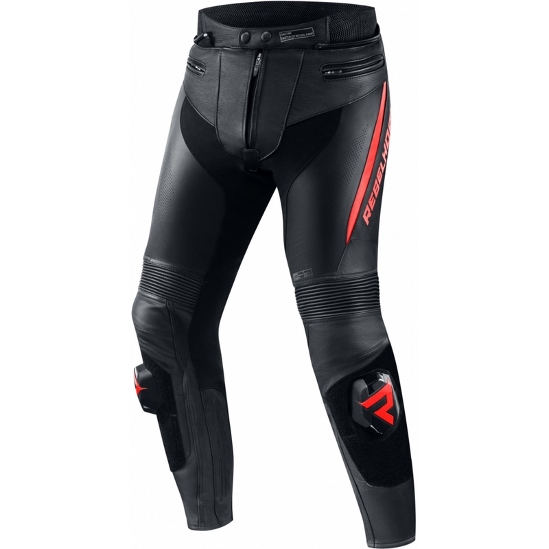 Rebelhorn Fighter Black-Fluo Red motociklininko kelnės išpardavimas