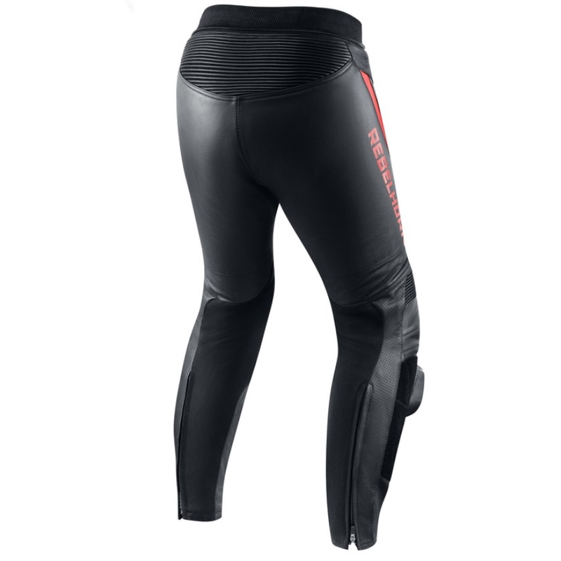 Rebelhorn Fighter Black-Fluo Red motociklininko kelnės išpardavimas