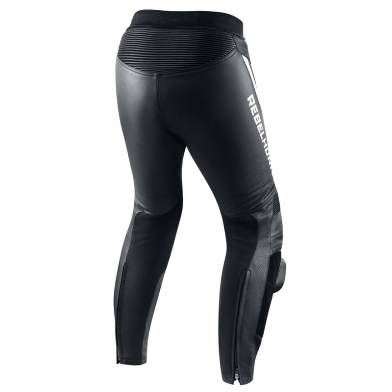 Rebelhorn Fighter Juodai baltos motociklininko kelnės išpardavimas