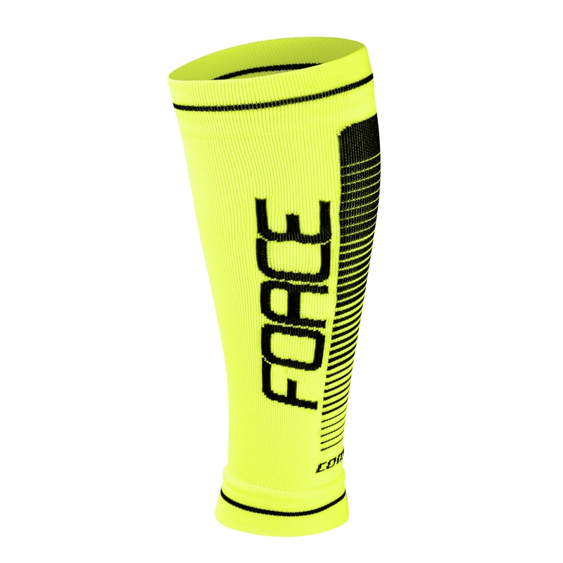 Návleky na nohy FORCE COMPRESS fluo žluté výprodej
