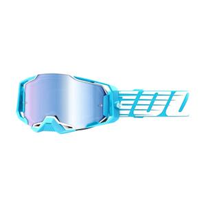 Motokroso akiniai 100% ARMEGA Oversized Sky turquoise (blue plexi)