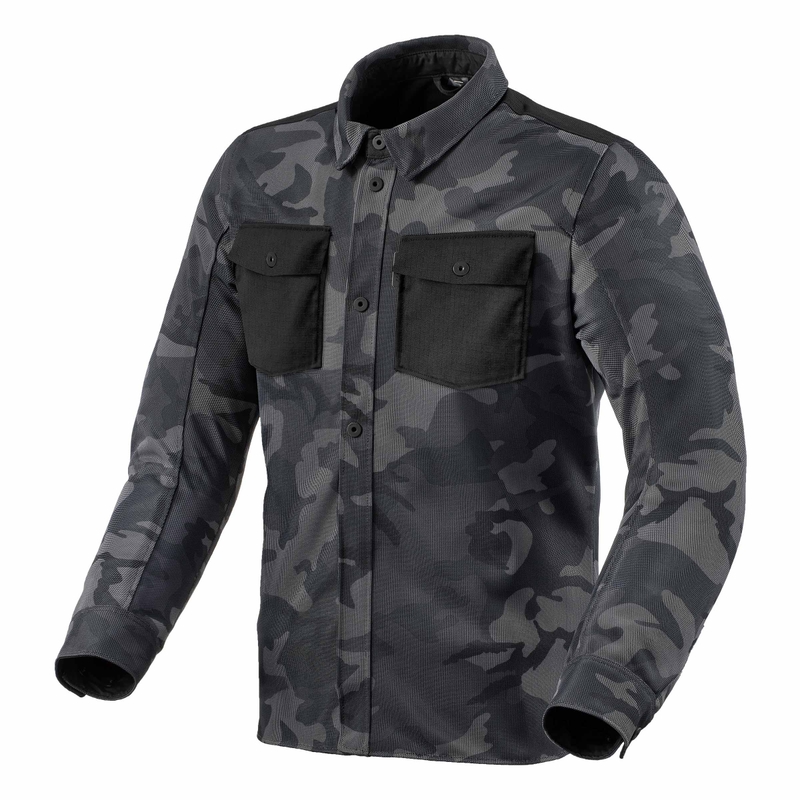 Revit Tracer Air 2 Camo Grey motociklininko marškinėliai išpardavimas