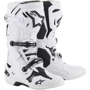 Alpinestars Tech 10 motociklininko batai balti