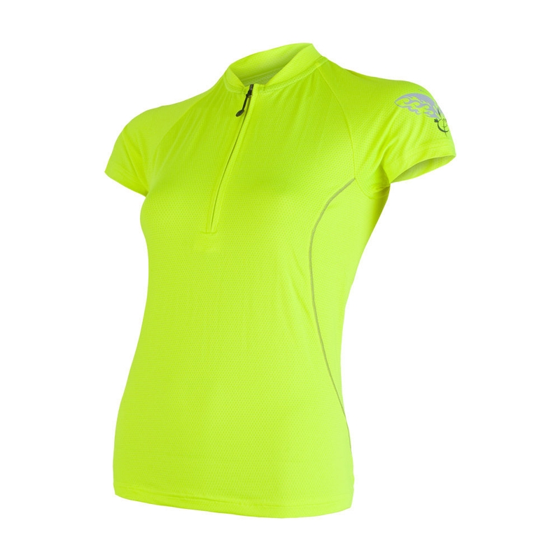 Dámský dres Sensor Entry fluo žlutý - krátký rukáv výprodej