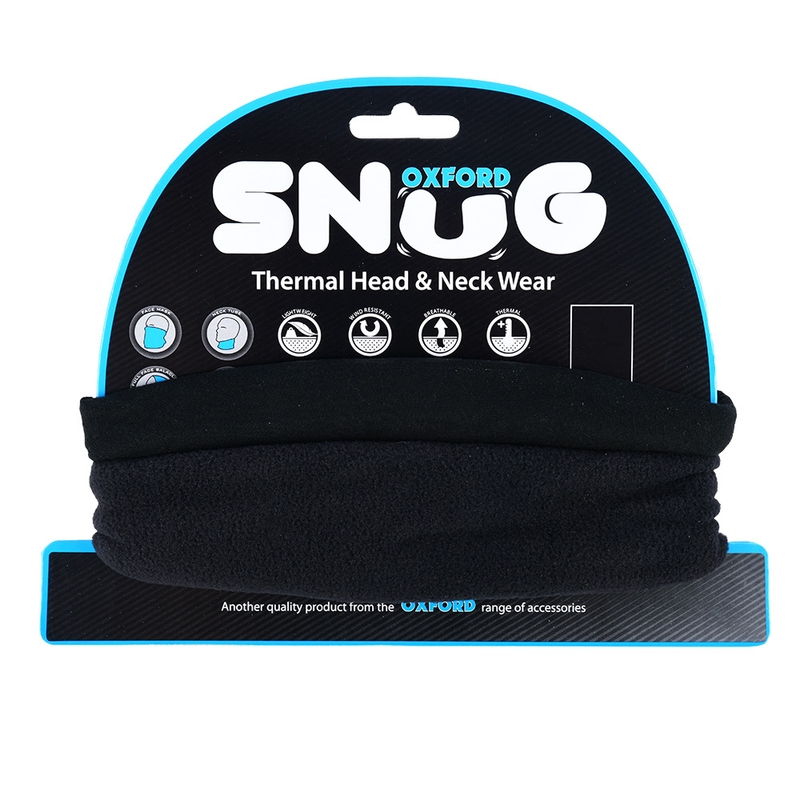 "Oxford Snug Black" juodas daugiafunkcinis šalikas