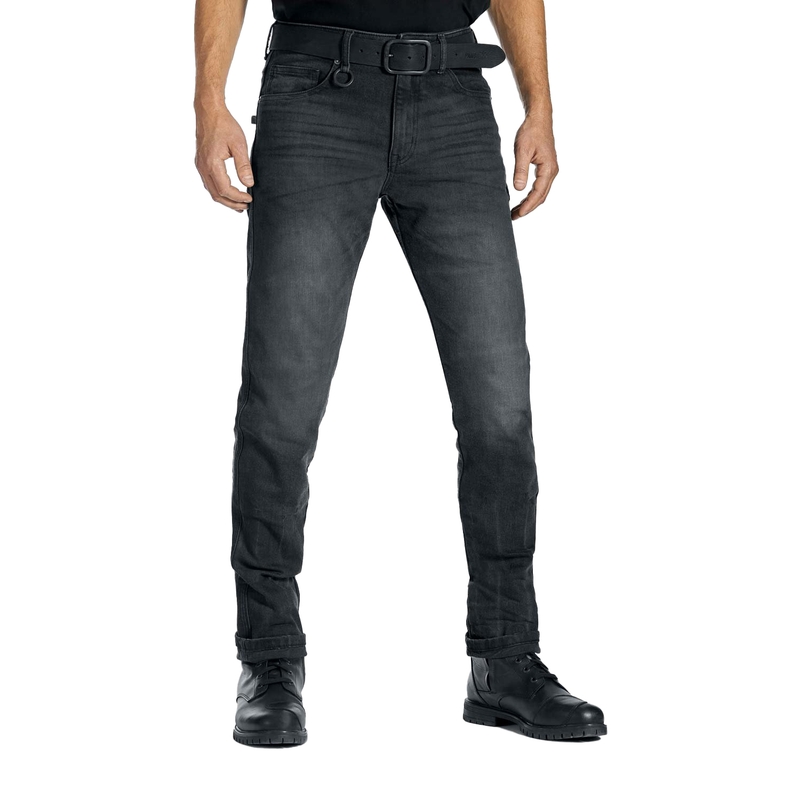Motociklininko džinsai PANDO MOTO Robby Slim black išpardavimas