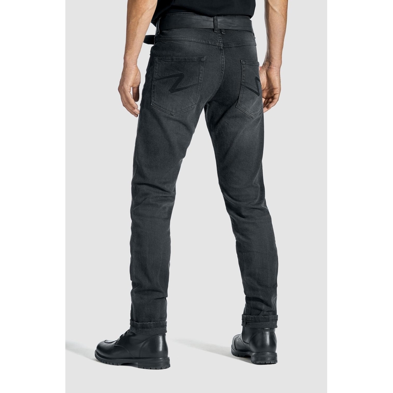 Motociklininko džinsai PANDO MOTO Robby Slim black išpardavimas