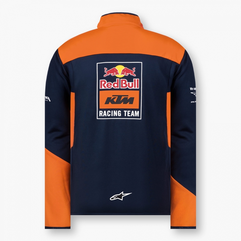 Softshellová bunda KTM Red Bull Racing 22 modro-oranžová výprodej