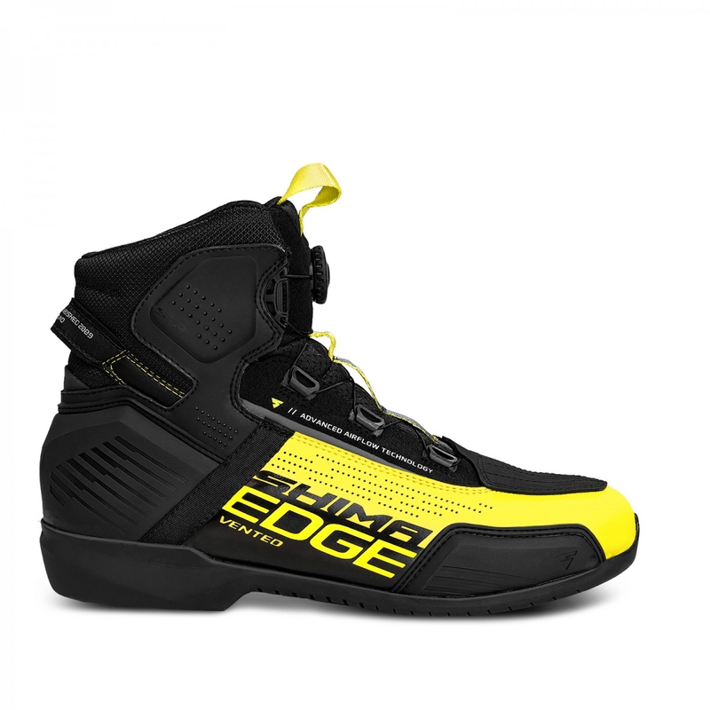 "Shima Edge Vent" juodai-fluo geltoni motociklininko batai