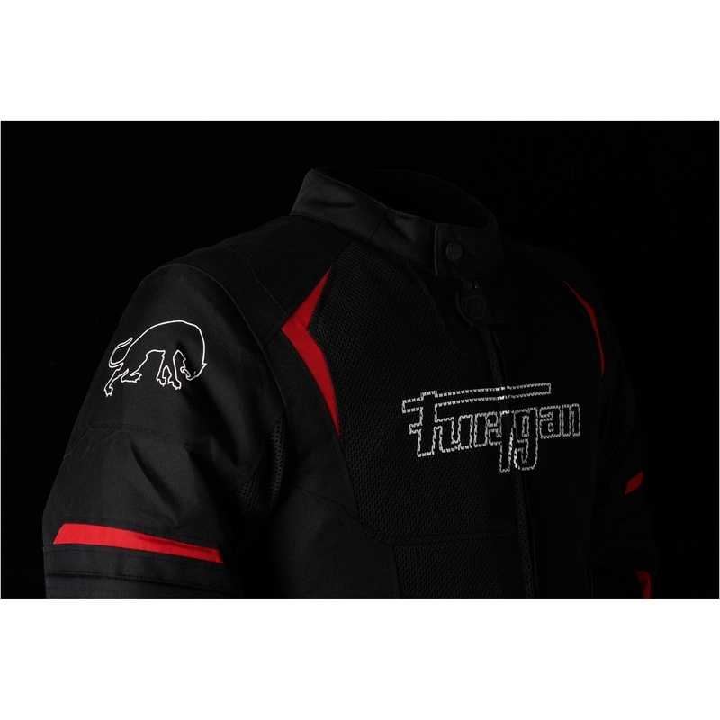 "Furygan Ultra Spark Vented 3 in 1" raudonos ir juodos spalvos motociklininko striukė