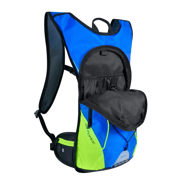 Cyklo batoh FORCE Berry Ace 12 l modro-fluo zelený výprodej