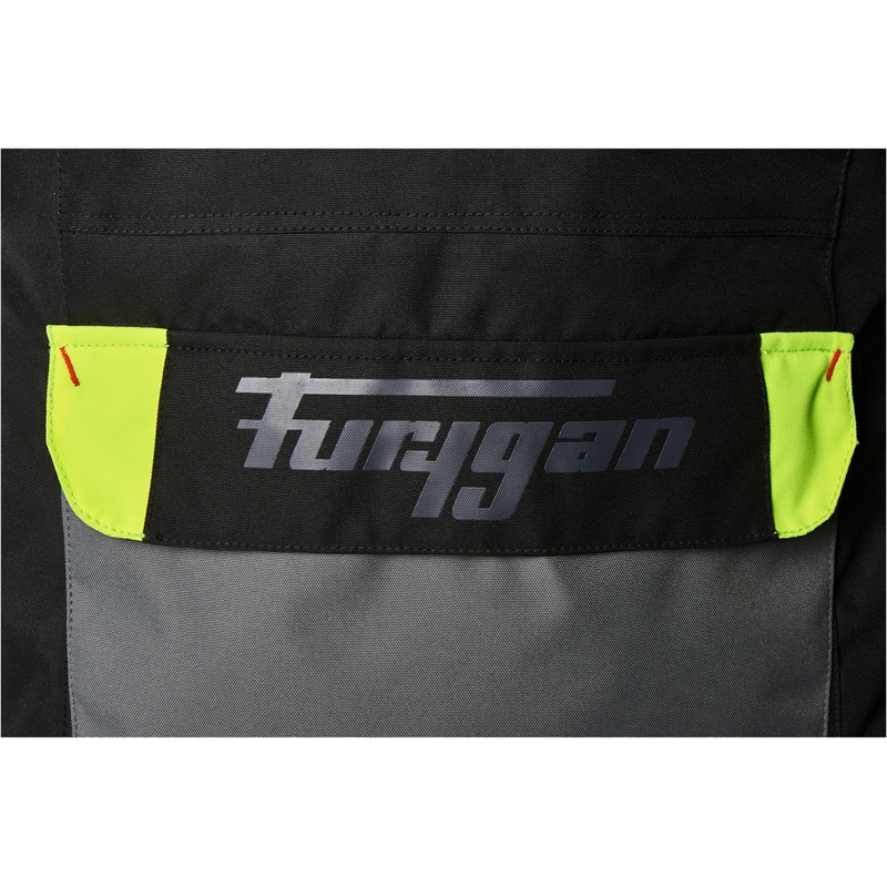 Furygan Apalaches juoda-fluo geltona motociklininko striukė