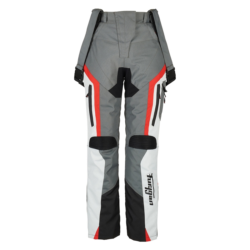 Moteriškos Furygan Apalaches Black-Red-White-Grey motociklininko kelnės išpardavimas
