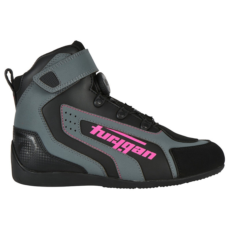Moteriški motociklininkų batai Furygan V4 Easy D3O Black-Grey-Pink