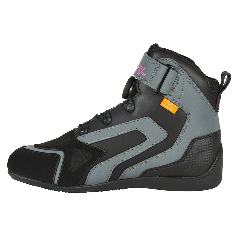 Moteriški motociklininkų batai Furygan V4 Easy D3O Black-Grey-Pink