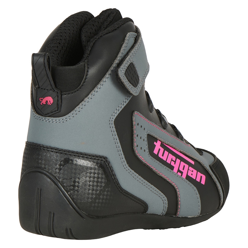 Moteriški motociklininkų batai Furygan V4 Easy D3O Black-Grey-Pink