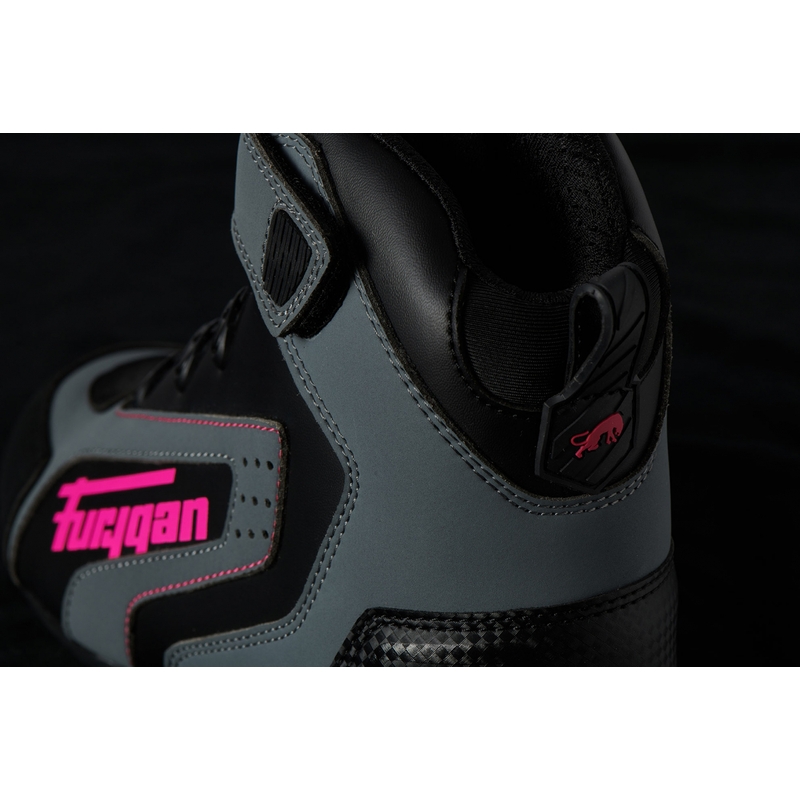 Moteriški motociklininkų batai Furygan V4 Easy D3O Black-Grey-Pink