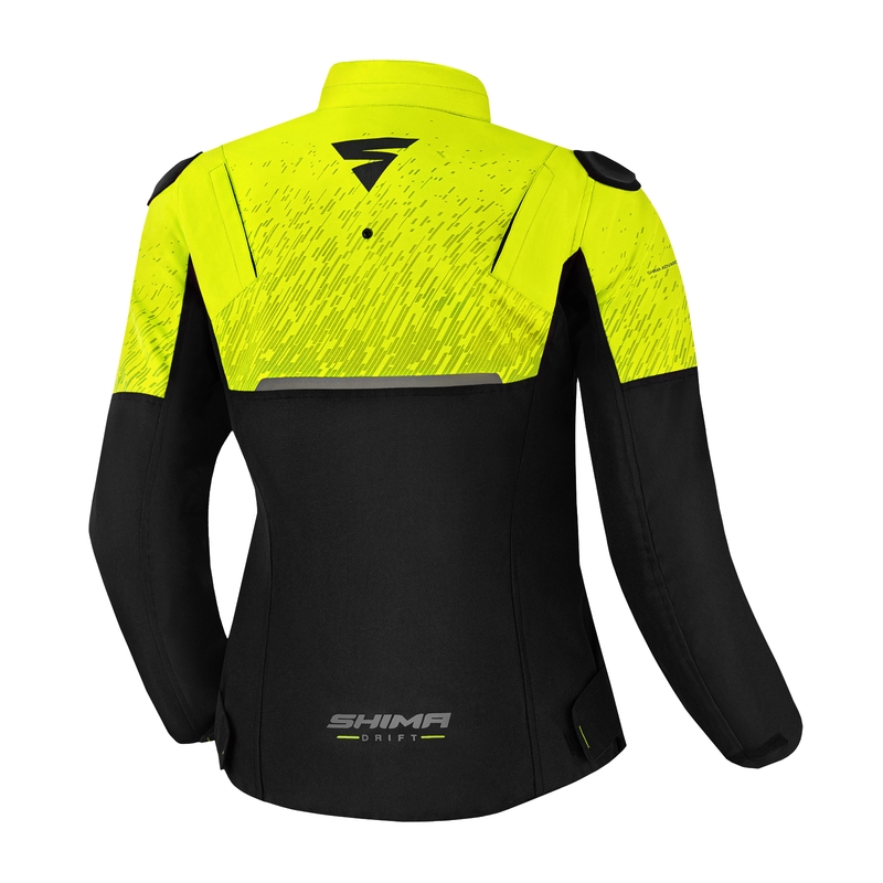Moteriška motociklininko striukė Shima Drift black-fluo yellow