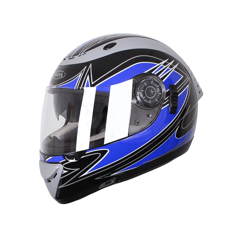 Přilba na motorku Akira Izumi 2207 modrá výprodej