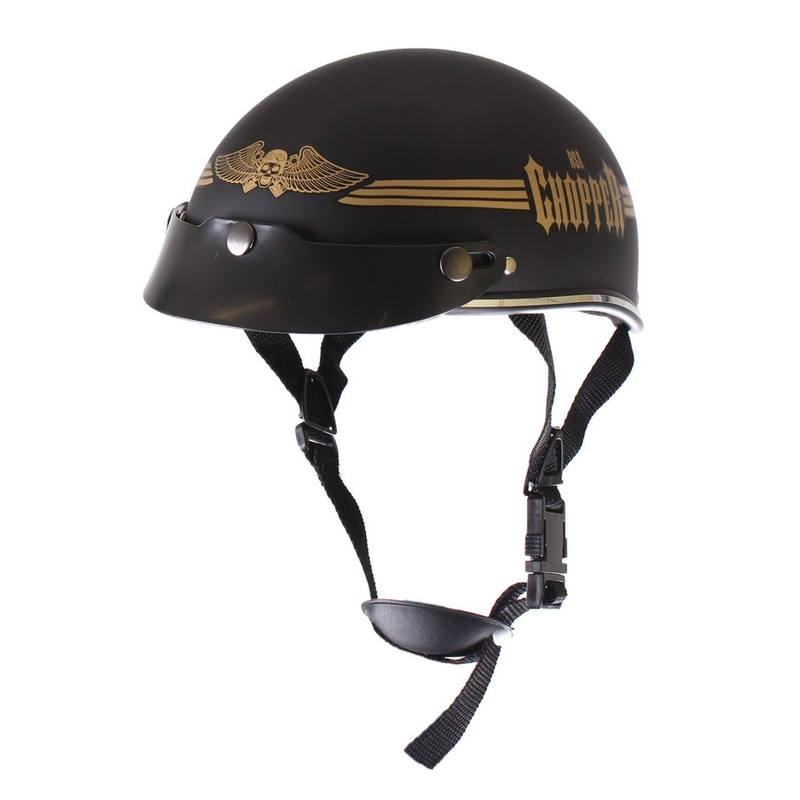 Přilba na motorku braincap RSA Skull černá matná