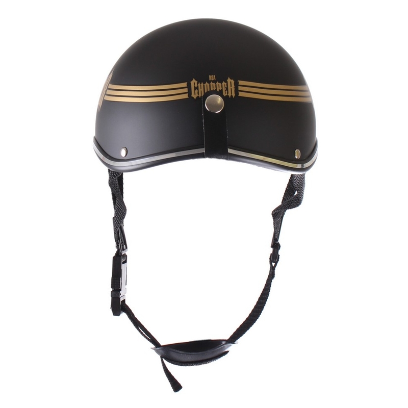 Přilba na motorku braincap RSA Skull černá matná