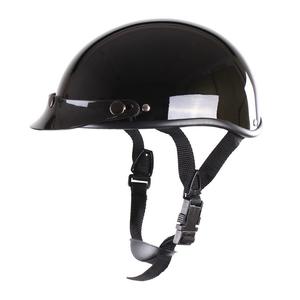 Přilba na motorku RSA Chopper černá lesklá