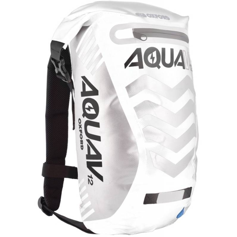 Vodotěsný batoh Oxford Aqua V12 Extreme Visibility bílo/šedý