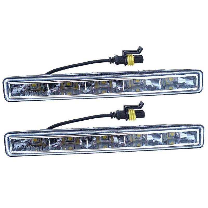 Světla denního svícení 5 HIGH POWER LED 12V/24V (182x23x51 mm)