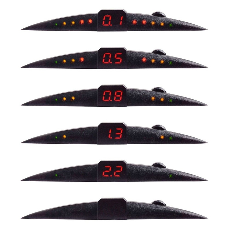 Parkavimo asistentas 4 jutikliai LED ekranas